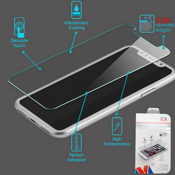 Mybat Tempered Glass Screen Protector 2.5d For Apple Iphone Xsx 11 Pro - Clear
