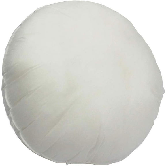 Mybecca 22-inch ROUND Pillow Sham Stuffer White Hypoallergenic Throw Pillow Insert Premium Made in USA