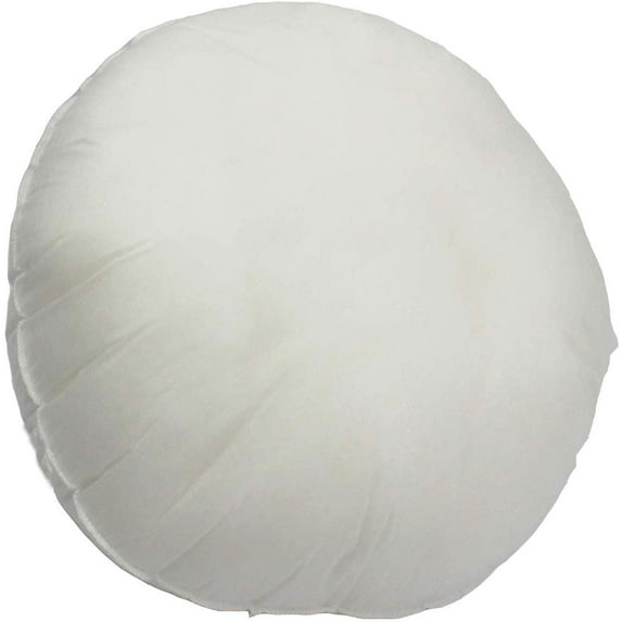 Mybecca 22-inch ROUND Pillow Sham Stuffer White Hypoallergenic Throw Pillow Insert Premium Made in USA