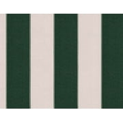 Mybecca 60" Polyester Waterproof Canvas Sewing & Craft Fabric By The Yard, Hunter Green/White