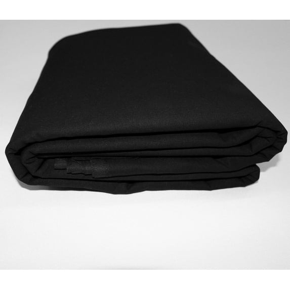 Mybecca Black 100% Cotton Muslin Fabric Textile Draping Fabric Wide: 60 inch 1-Yard (5 Feet x 3 Feet)(60" x 36")