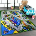thumbnail image 1 of Mybecca Kids Rug Harbor Area Rug 5' x 7' Children Area Rug for Playroom & Nursery - Non Skid Gel Backing (59" x 82"), 1 of 2