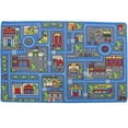 thumbnail image 1 of Mybecca Kids Rug Town Map 8' x 10 - Street Map Non Skid Backing, 1 of 6