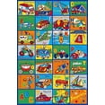 thumbnail image 1 of Mybecca Kids Rugs Transportation 3'x5' Fun Learning Carpet (39" x 56"), 1 of 1