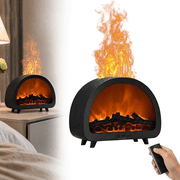 Mybomlwow Fireplace Oil Diffuser, 12 Colors Firelight Flame Diffusers with Remote, USB Powered Design, for Bedside Tables, Coffee Tables, Living Room Side Tables, and Bedrooms