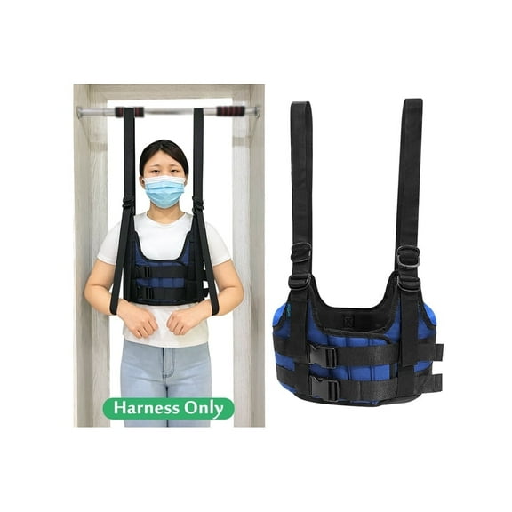 MybowBack Stretcher Decompression Belt, Blue and Black