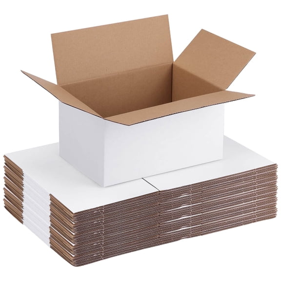 Mycheny 25-Pcs 9x6x4 Inches Corrugated Cardboard Shipping Boxes - BM964 Small Business Mailers, Ecommerce Gift Boxes for Mailing, Storing