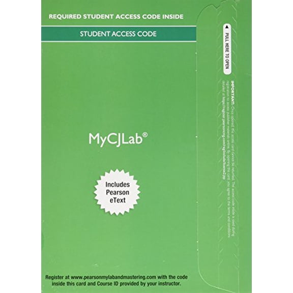 Pre-Owned Mycjlab with Pearson Etext -- Access Card -- For Cj2015 (Hardcover) by James A Fagin