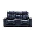 thumbnail image 1 of Myco Furniture 1029-LP-NV 37 x 75 x 42 in. Collin Power Loveseat, Navy Blue, 1 of 2