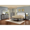 thumbnail image 1 of Myco Furniture AN520Q Grey Anastasia Queen Size Bed, 1 of 1