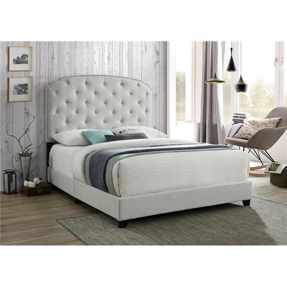Myco Furniture BL8009-K-GY 84 x 65 x 65 in. Blake King Size Bed, Gray