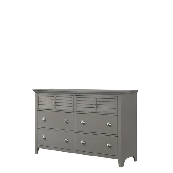 Myco Furniture BE730-DR 62 x 18 x 39 in. Bessey Dresser, Gray