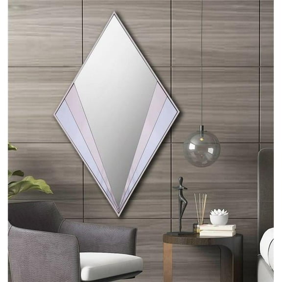 Myco Furniture EV5305 Evia Wall Mirror, Gray Bronze