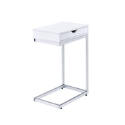 Myco Furniture LN100 11 x 16 x 25 in. Lenora Chair Side End Table, White