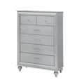 thumbnail image 1 of Myco Furniture VN400-CH 17 x 38 x 53 in. Vincent Chest&#44; Silver, 1 of 2