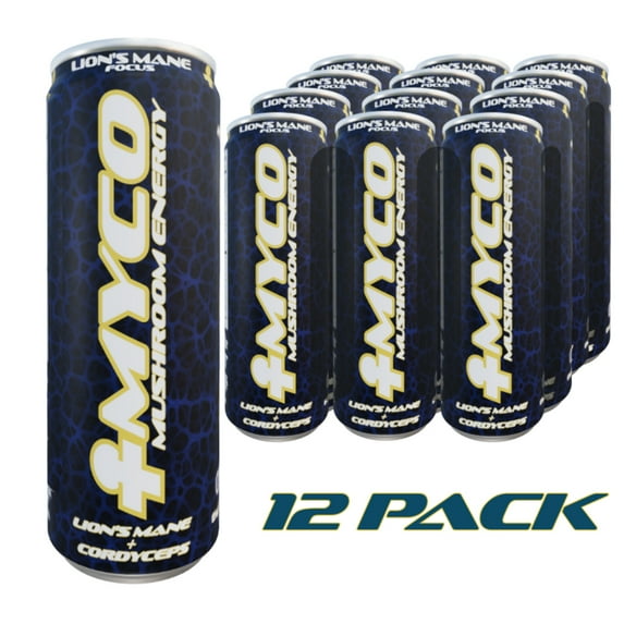 Myco Mushroom Energy (12 Pack) Lion's Mane and Cordyceps Energy Drink