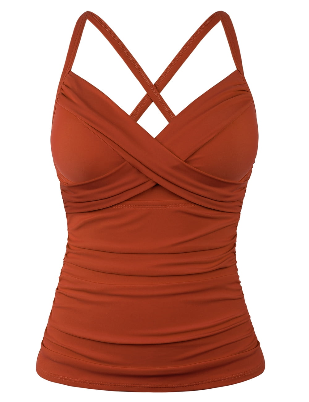 Mycoco Bathing Suit Tops for Women Large Bust Twist Front Swimsuit with