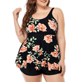thumbnail image 1 of Mycoco Women's Plus Size Tankini Swimsuits Two Piece Bathing Suits Tankini Set Swimwear, 1 of 5