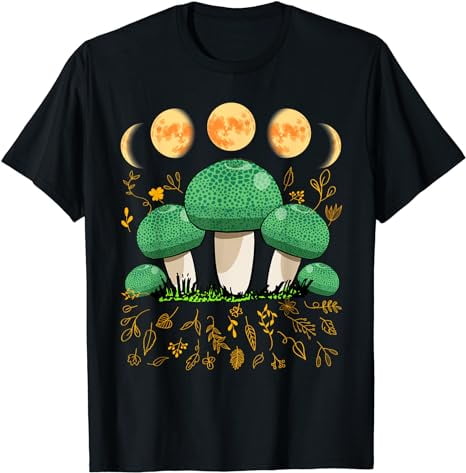 Mycology Foraging Aesthetic Green Cracking Russula Mushroom T-Shirt ...