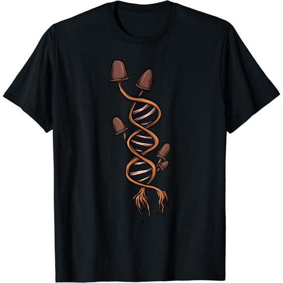Mycology Fungi Mushroom Collector DNA Cottagecore Shroom T-Shirt