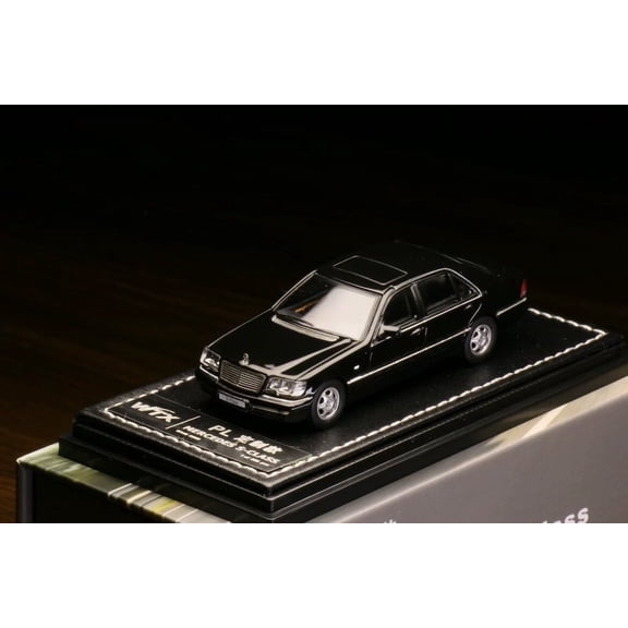 Mycrazybuy WTX 1:64 Black S600 W140 Luxury Limousine Classic Model Diecast Metal Car