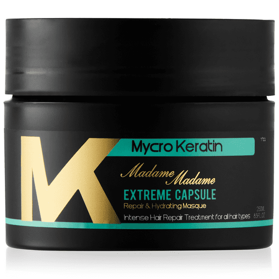 Mycro Keratin Intensive Hydration Hair Mask for Dry, Damaged Hair, All Hair Types (8.45 Fl Oz)