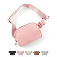 thumbnail image 1 of Myebiuai Adjustable Strap Waterproof Unisex Fanny Pack, Nylon, Pink, 1 of 6
