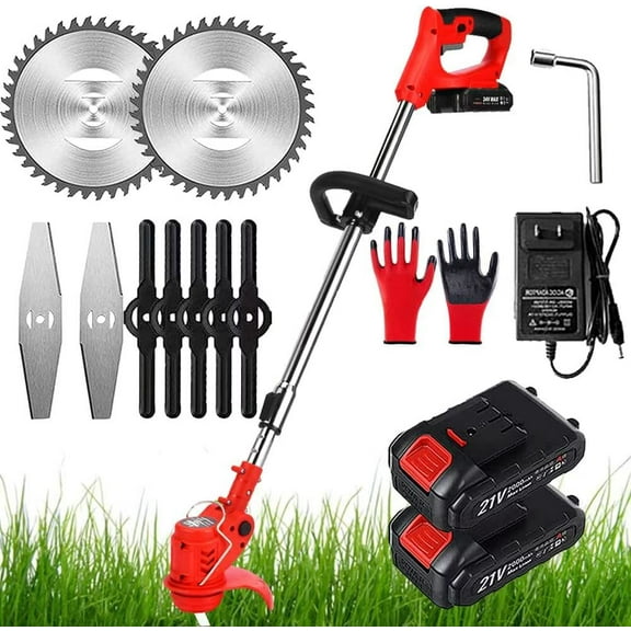 Myeljnergy String Trimmers Cordless Weed Wacker, Electric Weed Eater, Grass Trimmer Cordless