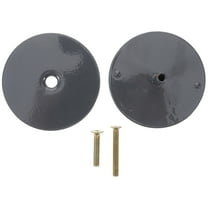 Myenne 1 Set Metal Door Lock Hole Cover Plate 2-5/8'' Diameter Door Knob Hole Cover for Interior and Exterior Doors Includes Screws