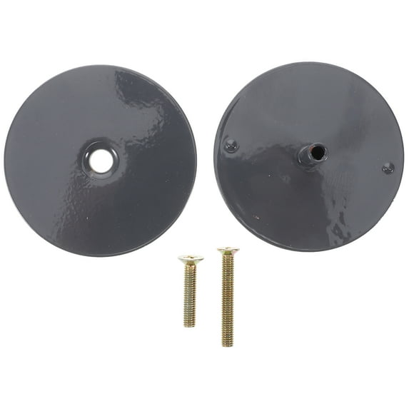 Myenne 1 Set Metal Door Lock Hole Cover Plate 2-5/8'' Diameter Door Knob Hole Cover for Interior and Exterior Doors Includes Screws