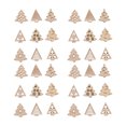 thumbnail image 1 of Myenne 100 Unfinished Wooden Ornaments DIY Blank Wood Xmas Tree Slices Cutout Rustic Piece For Festive Holiday Xmas Tree Hanging Decor Mixed Pattern, 1 of 10