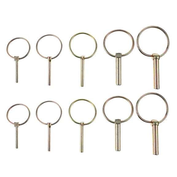 Myenne 10pcs Heavy Duty Lynch Pin Shaft Locking Pin Trailers Truck Mower Pin Accessory