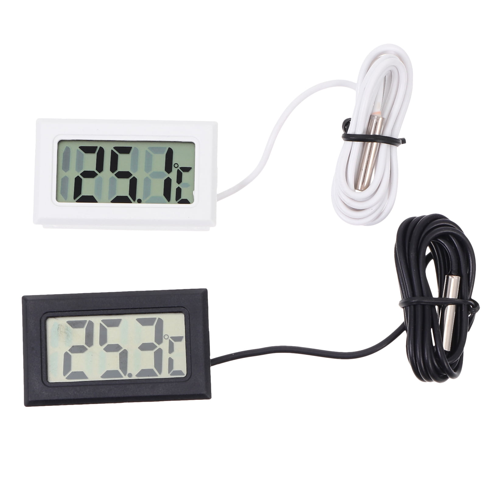 Myenne 2 Pcs Embedded Thermometer Electronic Thermometer Home Refrigerator Thermometers