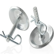 2 Set Snow Plow Blades Metal Skid Shoes with Pin Lock for ATV UTV Snow Plow Replacement Parts and Accessories