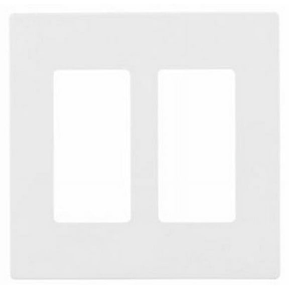 Myenne 2PCS Double Light Switch Cover Plate Screwless Plastic Double Switch Plate Cover Decorative Wall Plate for Light Switches for Home Office and Commercial Spaces