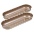 thumbnail image 1 of Myenne 2pcs Mini Loaf Baking Carbon Steel Hot Dog Loaf Set For Diy Hot Dog Hotdog Bun Mold Bread Forms Sandwich Baking Tray For Hot Dog Bun Rolls, 1 of 10