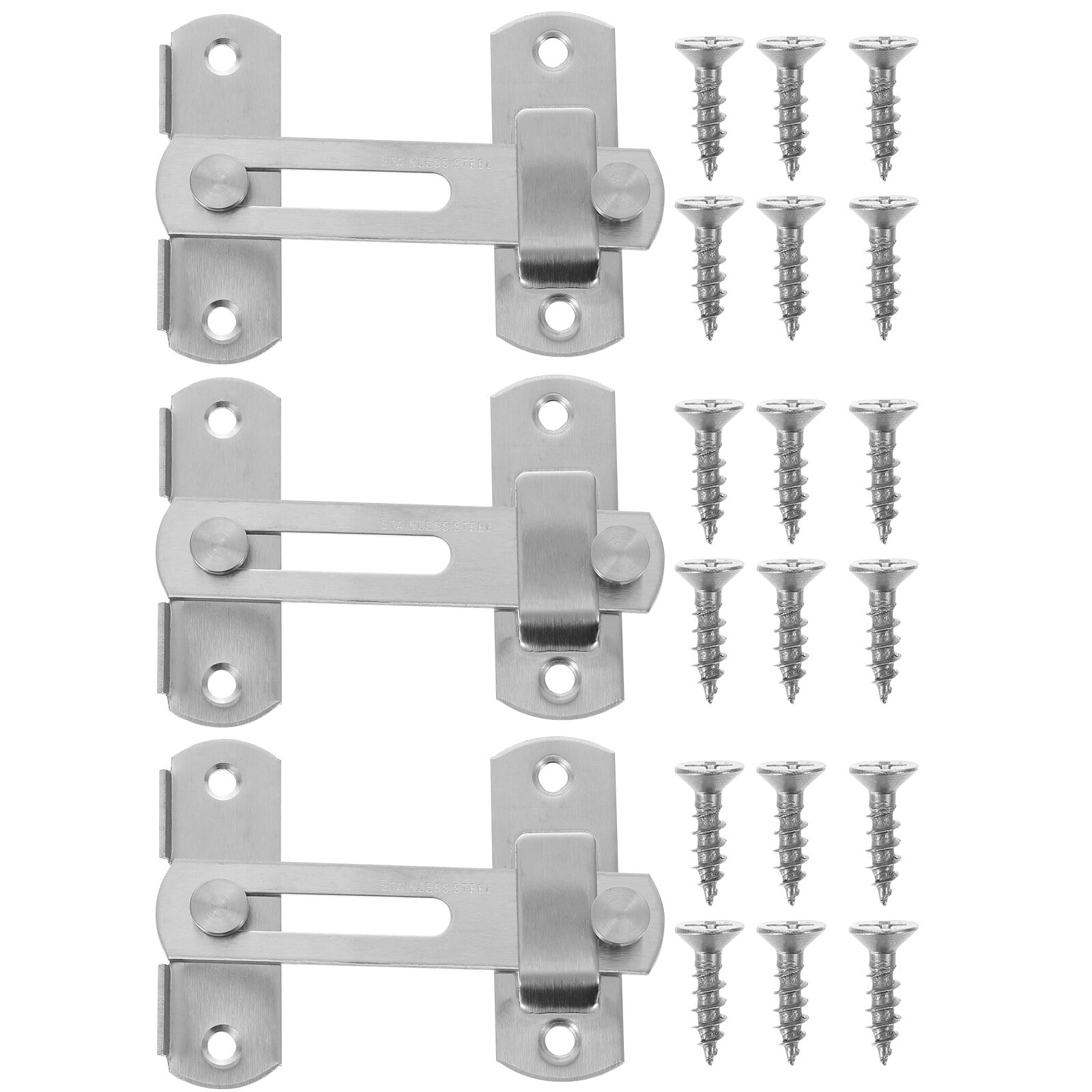 Myenne Sets Stainless Steel Flips Latch Safety Door Flips Lock Bolt