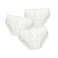 thumbnail image 1 of Myenne 3pcs White Bowknot Briefs Ballet Dance Underpants Cotton Panties for Kids Girls (Size 160), 1 of 10
