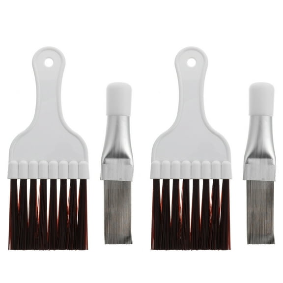 Myenne 4pcs/set Air Conditioner Condenser Fin Comb Fin Cleaning Brush Whisk Brush
