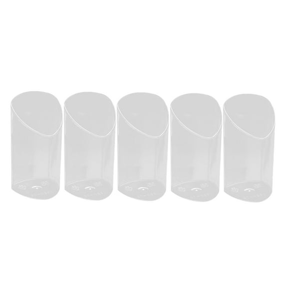 Slanted Cylinder Dessert Cups for Parties and Weddings Made of Plastic Transparent 4 5x8 5cm