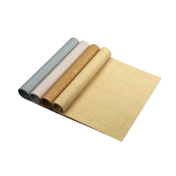 Myenne 5 Sheets Calligraphy Practice Paper with Grids for Small Characters for Chinese Calligraphy and Script Writing Xuan Paper for Beginners and Experts