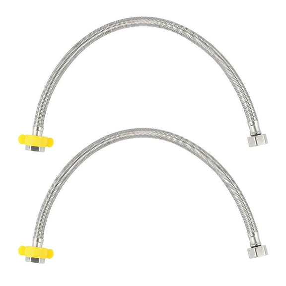 Myenne 50cm Stainless Steel Flexible Plumbing Pipes Cold Hot Mixer Hoses Bathroom Part