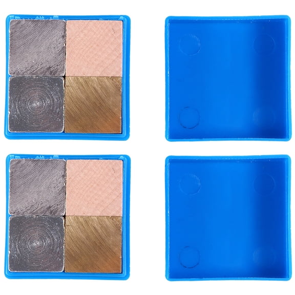 Myenne 8 Pcs Cube Set Iron Copper Aluminum for Density Specific Gravity Experiments