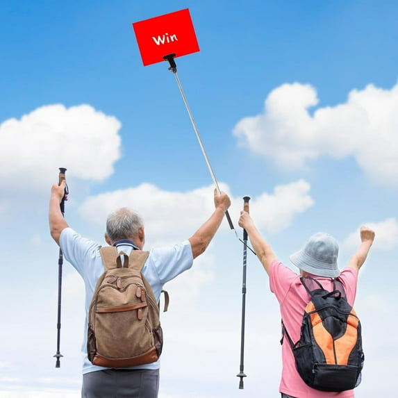 Myenne Adjustable Handheld Sign Holder Advertising Welcome Signs Stainless Steel Display Sign Stand