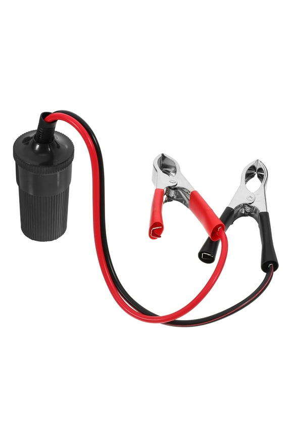 Car Baatery Alligator Clip On Terminals Clips Auto Cigarette Lighter Socket Cable Clamps