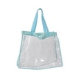 thumbnail image 1 of Myenne Eco-friendly PVC Shopping Bag Portable Waterproof Storage Bag Large Capacity Clear Beach Shoulder Bag Casual Handbag (Blue), 1 of 10