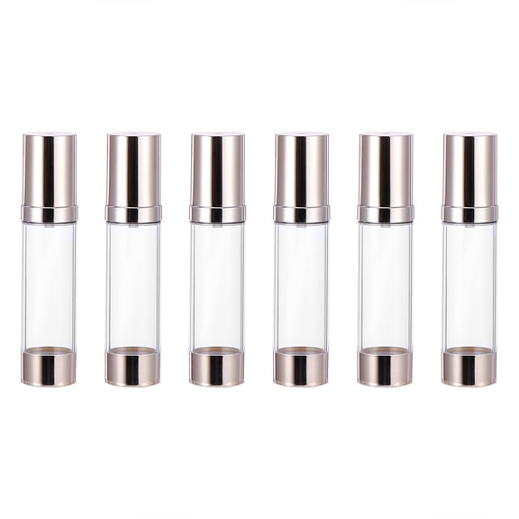 Myenne Empty Bottles 6Pcs Refillable Bottles Empty Press Pump Dispenser Makeup Organizer for Travel Outdoor ( 50ml )