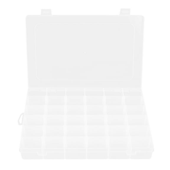 Myenne Organizer Container Box Letter Storage Case Adjustable Dividers 36 Compartments Bead Organizer Box for Bead Storage Felt Board Letters Fishing Tackle