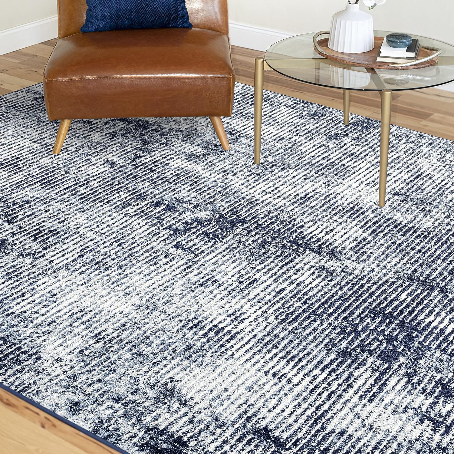 Myer Navy 5X7 Area Rug 5X7 Area Rugs For Living Room Dining Room