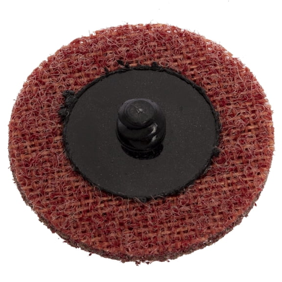 Myers 25-Pack Burgundy/Medium Quick Change Surface Conditioning Discs, 2 Diameter 25/Pack Medium Grit for Sanding, Finishing, Rust Removal & More on All Metals
